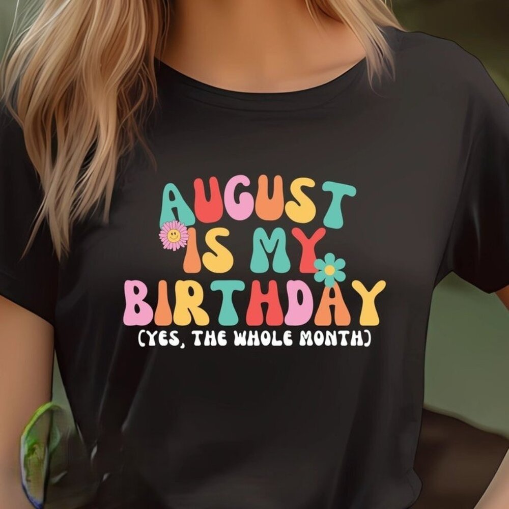 August Girl, Boujee T-Shirt, August Queens, Leo Girl, Leo Gifts - Picture 1 of 4